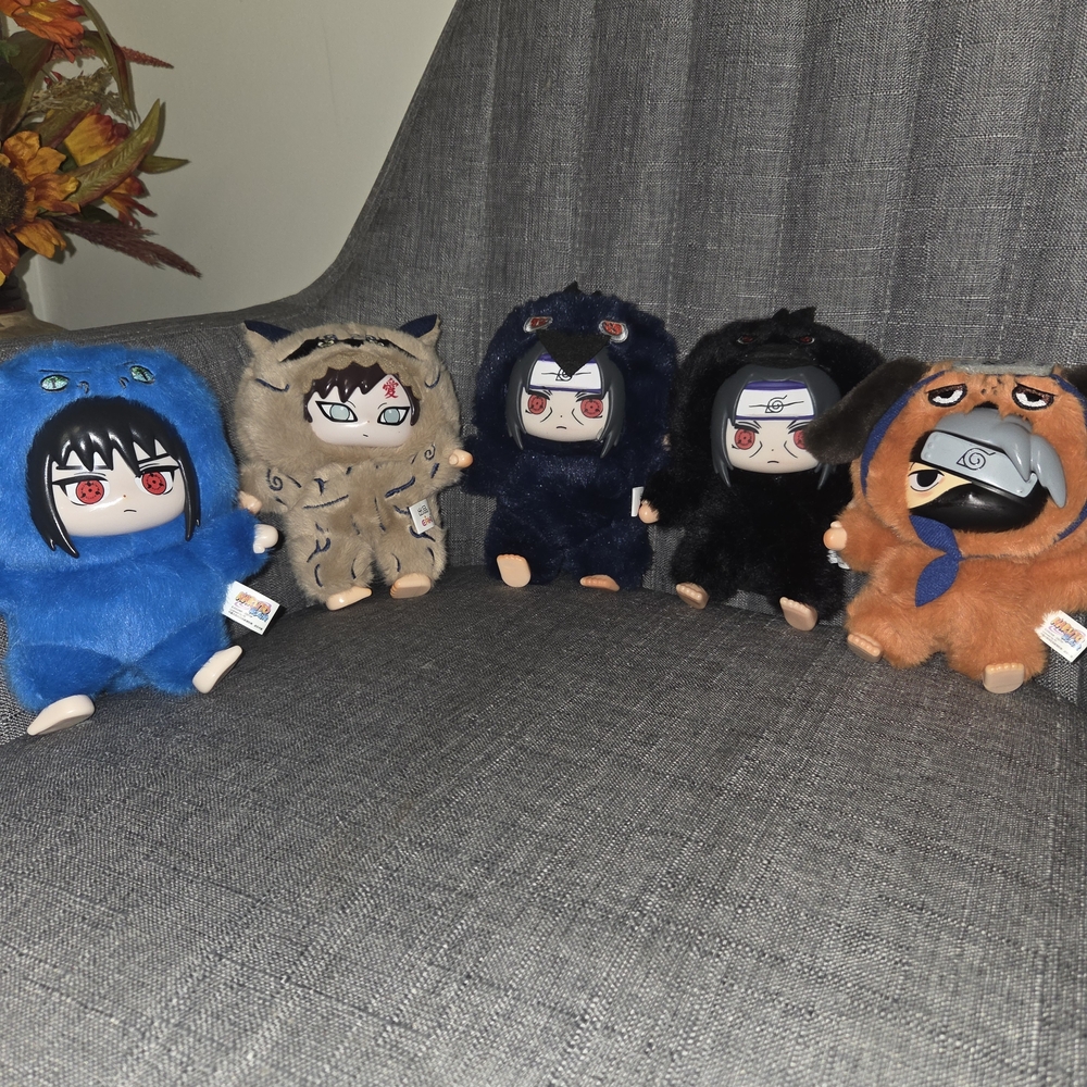 Naruto Labubu 5 Piece Set Plush